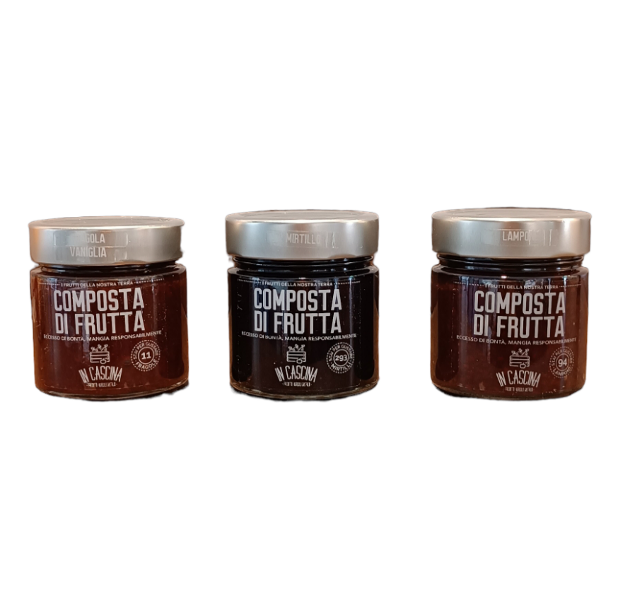 TRIS COMPOSTE DI FRUTTA